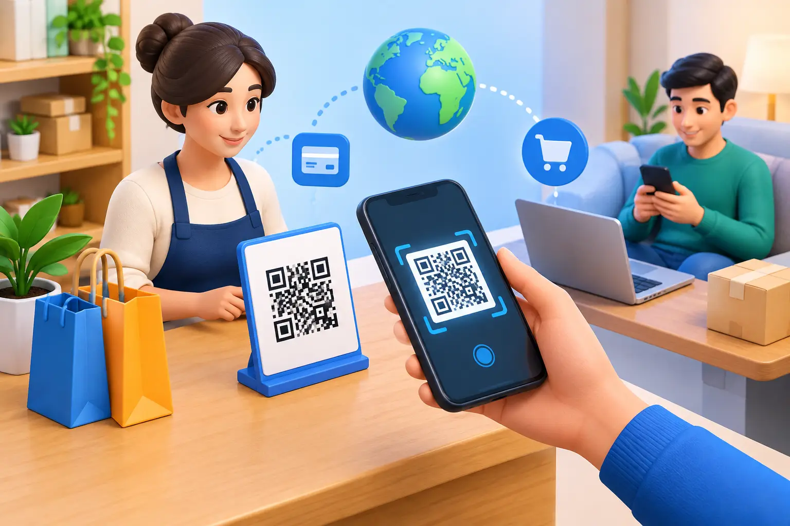 Cómo cobrar con código QR y vender a distancia